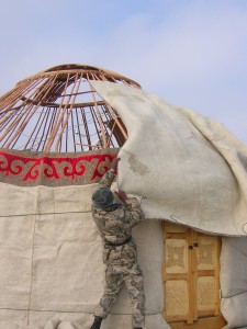 Help Putting Up a Yurt