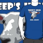 sheep head T-shirt on Redbubble