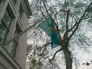 Kazakh Embassy London Flag Kazakhstan