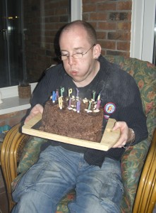 Chris 30th Birthday Cake Not So Flattering Photo