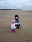 Irina And Anna Wrapped Up Well On Swansea Beach