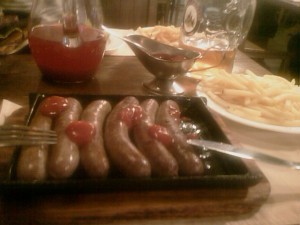 Sausages. Double Portion. (No Starter).