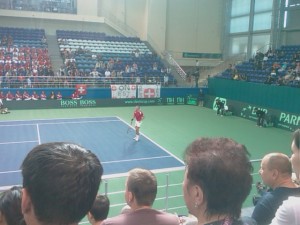 Swiss Player At The Davis Cup
