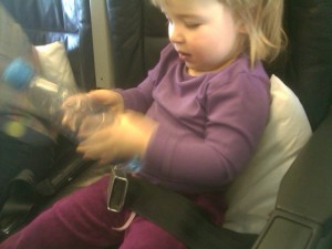 Anna In Her Plane Seat