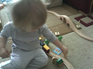 Anna With Her Train Set