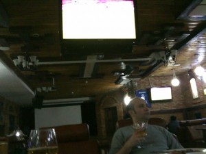 Dan At Goalkeeper Watching Arsenal Match. Crap Steaks.