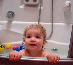 Anna In A Big Girl's Bath