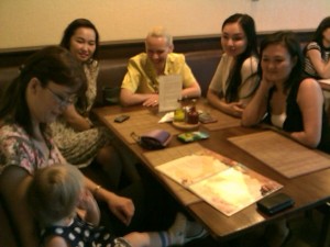 Irina, Anna & Irina's Friends From Work At Italiano Restaurant, Astana
