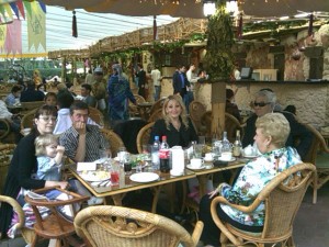 Friends And Family At Deduska's Birthday Meal