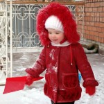 Furry Red Coat For The Powdery White Snow
