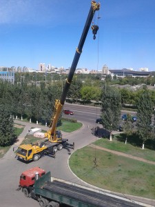 Big Crane And Pipes, Astana